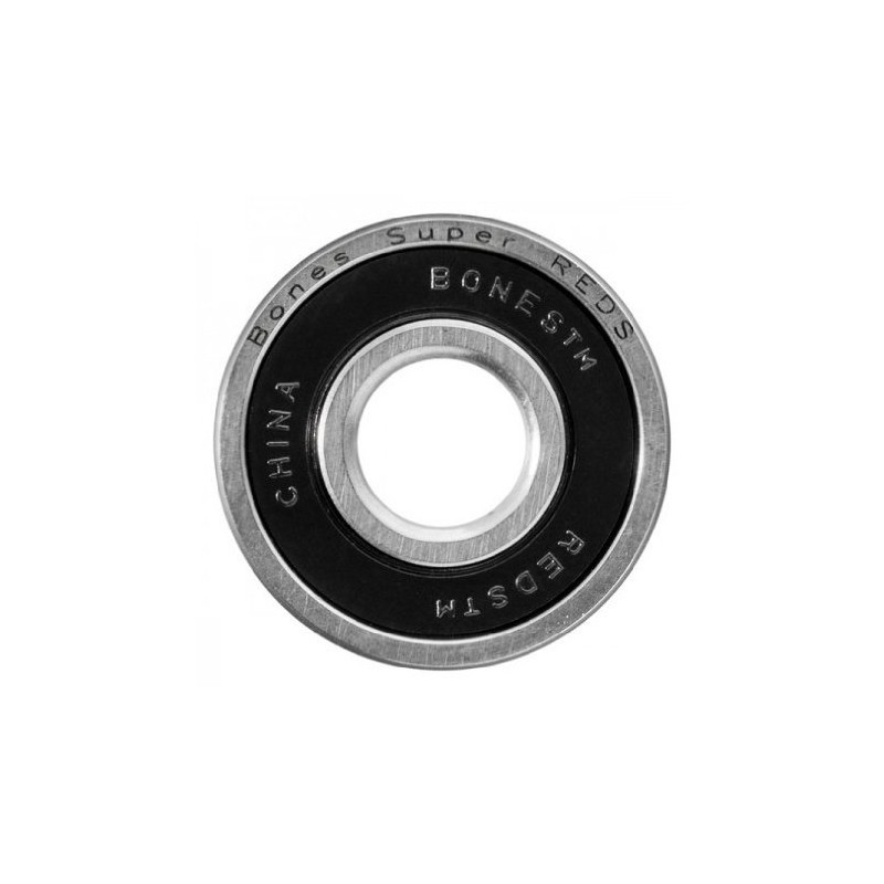 Bones Super Reds Bearings, 8 Pack set With FREE Bones