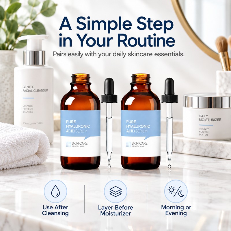 Hyaluronic Acid Face Serum for Daily Skincare – Hydrating Essence
