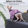 Sphynx Cats Clothes Cat Turtleneck Cotton Sweater Pullover Kitten T-Shirts