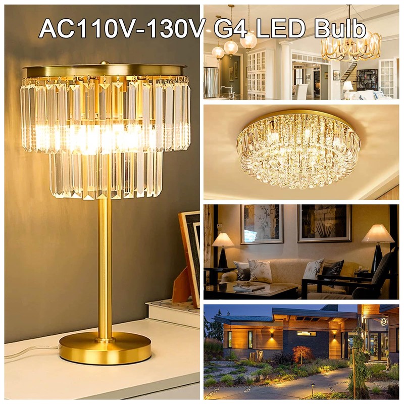LFLAMPON G4 LED Bulbs 120V G4 Bi-Pin Base Light Bulbs