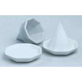 Moa Feteli Assorted Salt Good Luck Lucky Power Spot, Made in Japan, Naruto Uzushio Cleansing Salt, 14.1 oz (400 g), Set of 2 Octagonal Plates