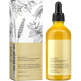 Aceite capilar de romero: anticaída, repara el cabello seco y encrespado y promueve un cabello más grueso. 60 ml y 1 unidad.