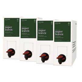 ATTITUDE Hand Soap with Essential Oils, EWG Verified, Plant and Mineral-Based Ingredients, Vegan Products, Bulk Refill, Peppermint and Sweet Orange, 67.62 Fl Oz (Pack of 4)