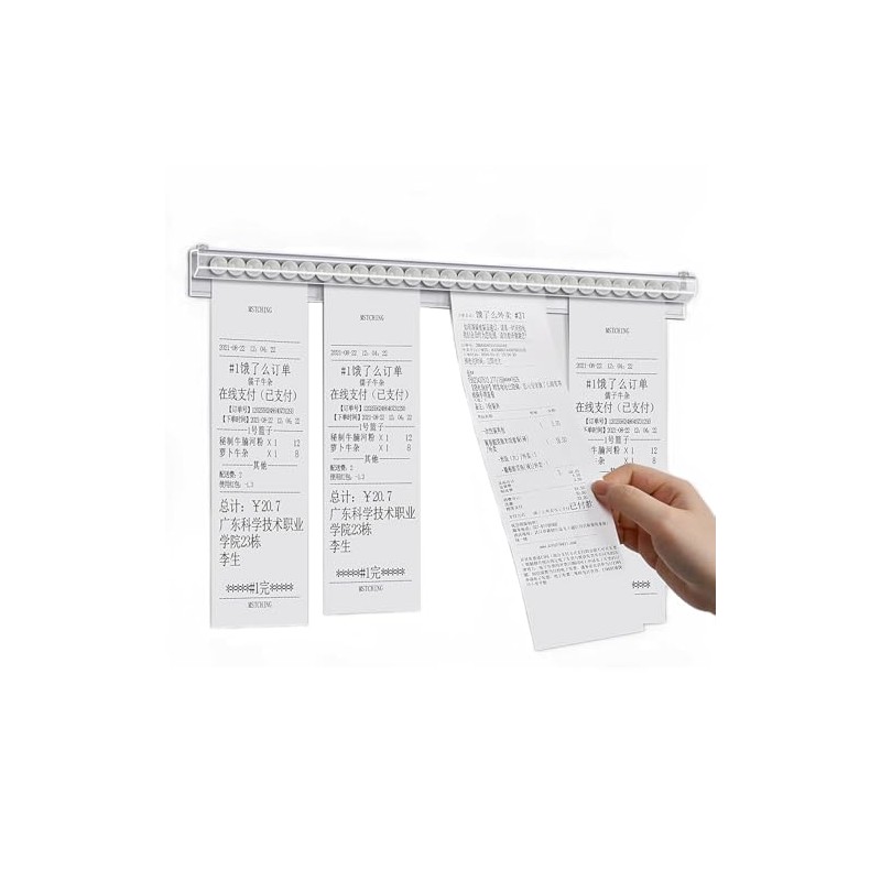 Chenshuo Ticket Holder Receipt Holder for Restaurant, Order Holder Slide