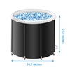 CRYSTAL LEMON Inflatable Cold Plunge Tub with Alloy Support Rods