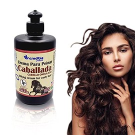 Crema Para Peinar, Activador de Rizos Curly Hair. Fortalece las Fibras Capilares, aporta Sedosidad y Brillo, Contiene Cola de Caballo, Aloe Vera y Extracto de Romero. Botella con 250ml.