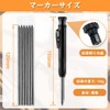 Carpenter Pencils with Built-In Sharpener, Sharpener Pencil Set with Refill,