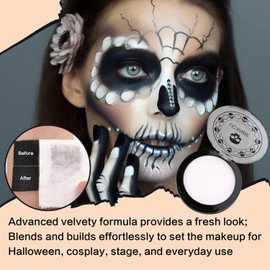 UCANBE- - El polvo de maquillaje blanco prensado UCANBE tiene una textura suave y superfina que se extiende uniformemente sobre la piel, dejando un acabado suave y aterciopelado que asegura perfectame