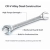 wanlvkang Flare Nut Wrench Set, 9–17mm Offset End Spanner Metric,