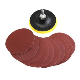 iplusmile 1 Juego de 10 Piezas de Discos de Lija de Lija Kit de Almohadilla Juego de Lija de Molienda con Varilla de Molienda para Herramientas Giratorias de Amoladora de Taladro