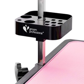 GROOM PROFESSIONAL Tool Caddy for Grooming Tools, Excellence in Animal Grooming, Make Your Table a More Organised Area, Featues a Compartment to Store Clippers, Tools, and 7 Spaces to Store Scissors