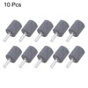 sourcing map 10 Pcs Abrasive Mounted Stone 1/4" Shank 1"