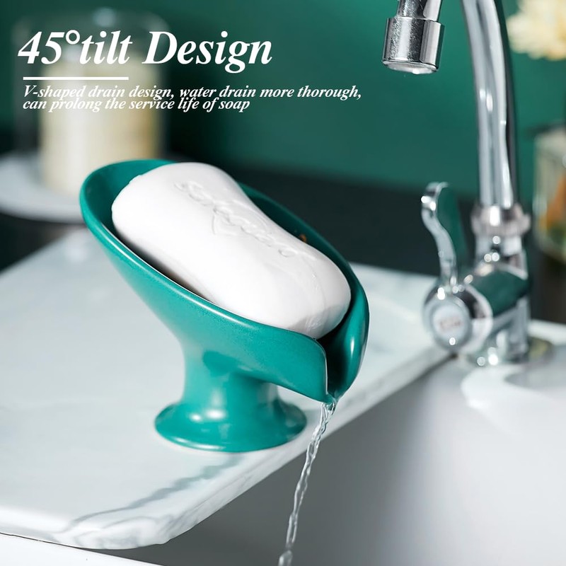 UBRAVE Soap Dish Holder, Soap Dish Ceramic for Shower, Self
