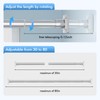 CorkLatta Chrome Shower Curtain Rod Spring Tension 30 to 80