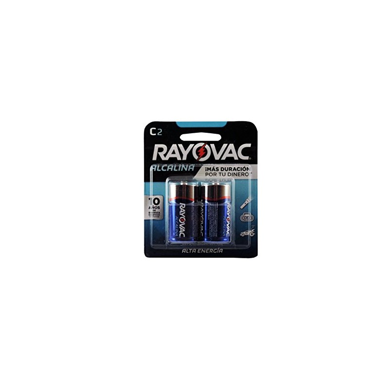Rayovac Alkaline C Batteries, 814-2F, 2-Pack