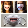 Handmade Face Covering Mask Lips Smile Cotton fabric Adults Size