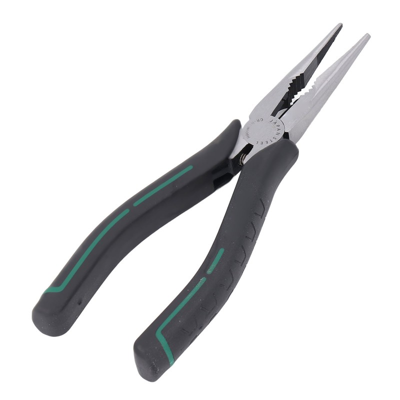 Needle Nose Pliers 8in CRV Long Mini with Non Slip