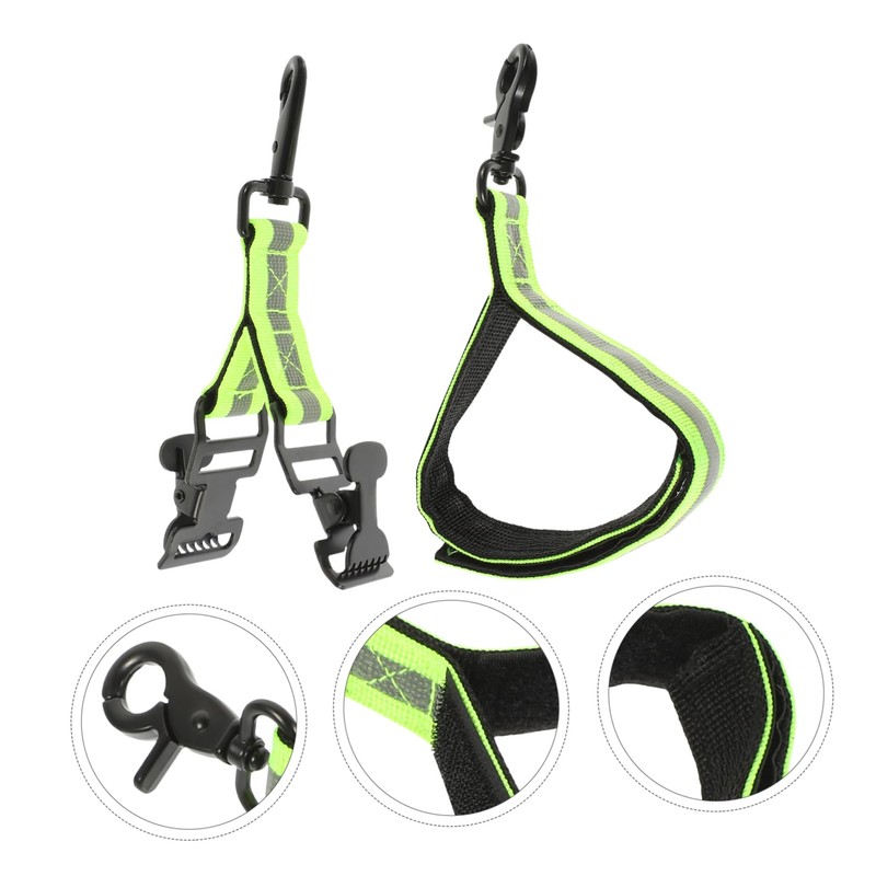 Totority 2pcs Firefighter Glove Safety Straps with Reflective Trim Durable