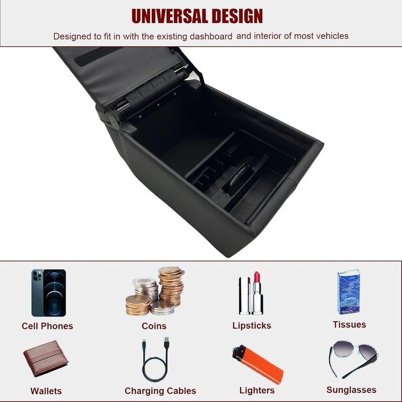 OBUYTO Universal Truck Seat/Bench Contractor Center Console Business Organizer and