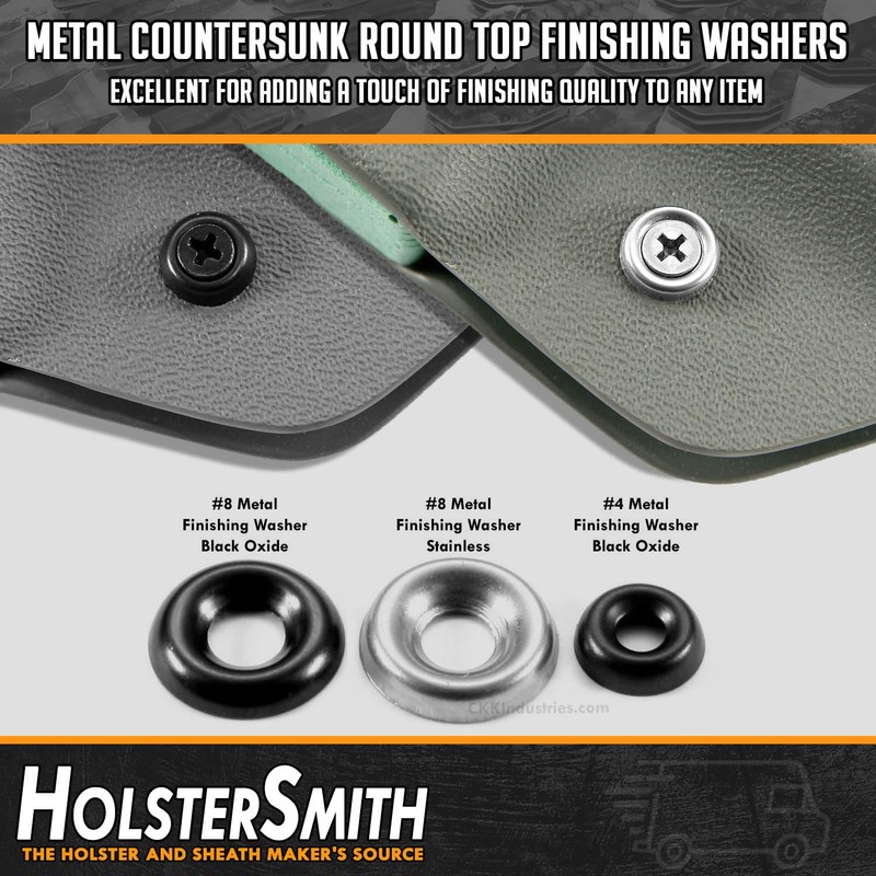 HolsterSmith Finishing Washers - #8 - (0.530 Dia.) - Metal