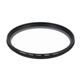 sourcing map 82mm Variable Star Filter, Starburst Lens Filter 4-8 Points Sparkle Effect Camera Lens Filters for Night Scenery Glassworks,1Pcs