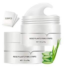Crema para Remover Puntos Negros, 2PCS Agente Mudanzas Nariz Limpieza Poro Eliminación Pelar Apagado Nariz Blanco 120pcs