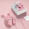 Wantek Cute Cat-Ear Gaming Headset - 50mm Drivers, Noise-Cancelling Mic,