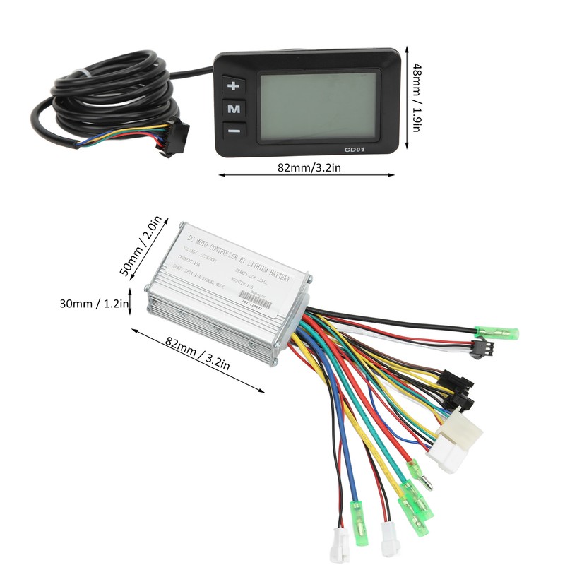 Electric Bike Motor Controller 15A Common Controller 36V 48V with