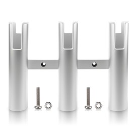 Liwogi Angelrutenhalter mit 3 Löchern angelrutenhalter boot edelstahl fishing rod holder für Schiene, Rohrhalterung für Boot, Zubehör für Schienen