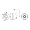 1pc QM2205 2300KV Racing Brushless Motor Drone Part for 210