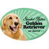 Prismatix Decal Golden Retriever Car Magnets: Spoiled Rotten Golden Retriever