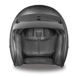 Daytona Helmets 3/4 Open Face Motorcycle Helmet – DOT Approved [Gun Metal Grey Metallic] [2XL]