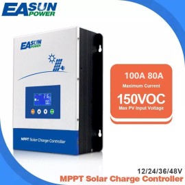 EASUN 80A 100A MPPT Solar Panel Regulator Battery Charge Controller 12V 24V 36V 48V - ICharger-MPPT-8048