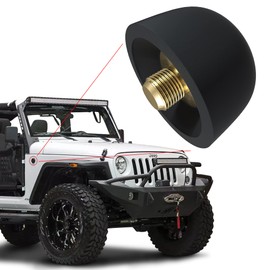 BASIKER Antenna Delete Cap Fit for Jeep Wrangle Gladiator JK JL Rubicon Sport Unlimited 4xe Willys Mojave, Car Wash Proof Jeep Antenna Cover Antenna Delete, Jeep Accessories