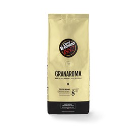 CAFFÈ VERGNANO | Granaroma Café en Grano 500g | Mezcla Arábica y Robusta de Alta Calidad | Notas de Cacao y Frutos Secos | Intensidad 5/5 | Café Tostado para Espresso Italiano Auténtico