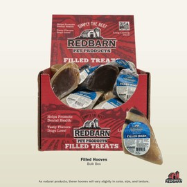 Redbarn Filled Hooves for Dogs | Long-Lasting Chews (Peanut Butter, Beef, and Cheese n' Bacon)