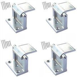 Szliyands Door Lock Reinforcer Privacy Door Latch for，Hotel Security Door Lock ，Privacy Door Latch for in-Swinging Doors Extra High Home Door Security Lock (4 Pack)