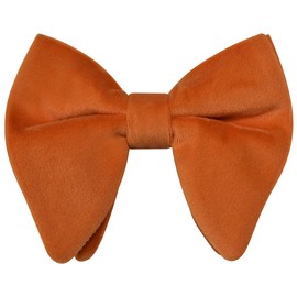 Branduce - Pajaritas de terciopelo para hombre, corbatín de esmoquin de gran tamaño, para boda, Herrumbre, general