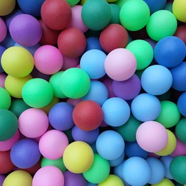 RWHXRWY 70 Pcs Colorful Table Tennis Balls, 40mm Plastic Ping Pong Balls Bulk, Entertainment Table Tennis Balls for Kids, Pong Balls, DIY Projects, Holiday Decorations, Teaching Tools.