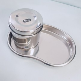 Real Beauty sanitary plate + sanitary bucket set, 1 set / 리얼뷰티 위생접시 + 위생통 세트, 1세트