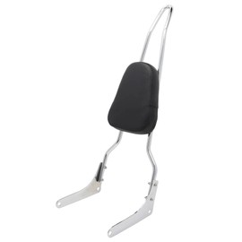 Motaux Passenger Sissy Bar Rear Backrest Pad for Honda Rebel 250 CMX250 CA250 All Year, Chrome