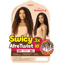 Outre X-Pression Twisted Up - Swicy Afro Twist 18" 3X (1 Pack, STRAWBERRY BLONDE 27)
