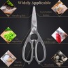 Newness Multi-Purpose Kitchen Scissors, Premium Stainless Steel Solid Kitchen Shears