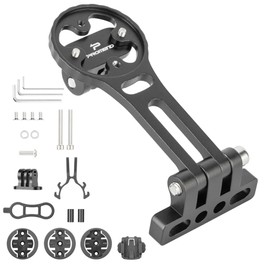 HEROUT 264 Cicon Mount, Garmin Brighton Cycling Computer Bracket, Bicycle Light Mount, Road Bike, Aluminum Alloy, CNC Working, Durable, Lightweight, Rust Proof, Wobble Prevention, Fall Prevention, Angle Adjustable, Easy Installation