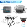 YEEGO DIRECT Rear Bike Rack with Basket, Adjustable Detachable Bike