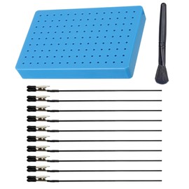 HUAZIZ Painting Stand Base and Crocodile Clips Set, Model Painting Tool with Stand and 10 Pieces Metal Wire Alligator Clips, Model Making Clamps, for Hobby Modelling DIY Memo, Photo, Card