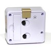 Atlanta Wecker ohne Ticken mit Licht Obenabsteller Quarz Eckig -