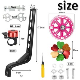 Anyingkai Stabilisers, bicycle stabilisers for children, stabilisers for children's bicycle, auxiliary wheels for adults, stabilisers for adults, auxiliary bike children's bicycle, pink