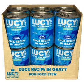 Lucy Pet Products Kettle Creations Duck Dog Stew Recipe in Gravy 12.5oz, 12 Count (Pack of 1)