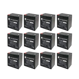 VICI Battery VB5-12 - 12V 5AH Security Alarm System Fire Panel Battery - 12 Pack Brand Product